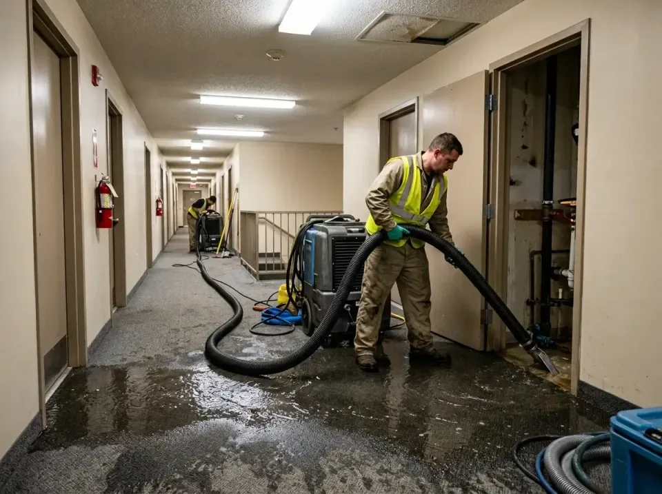 multi-unit-apartment-hallway-f-005 — frequently asked questions, Emergency Burst Pipe Water Extraction & Removal in Port Bar…